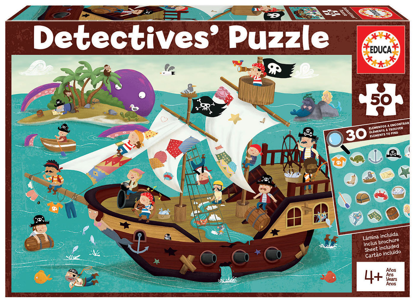 50 Barco Pirata «Detectives´ Puzzle»