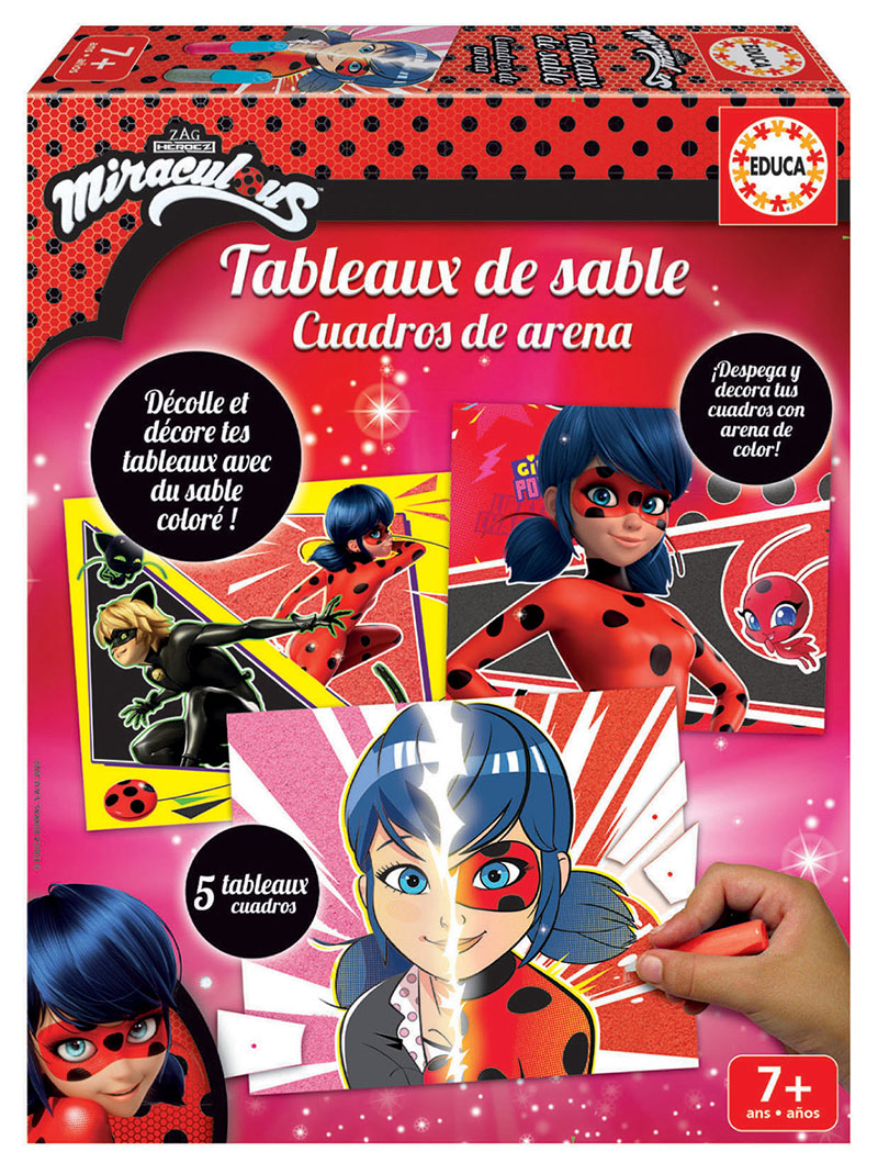 Mosaico con Brillantes Miraculous Ladybug