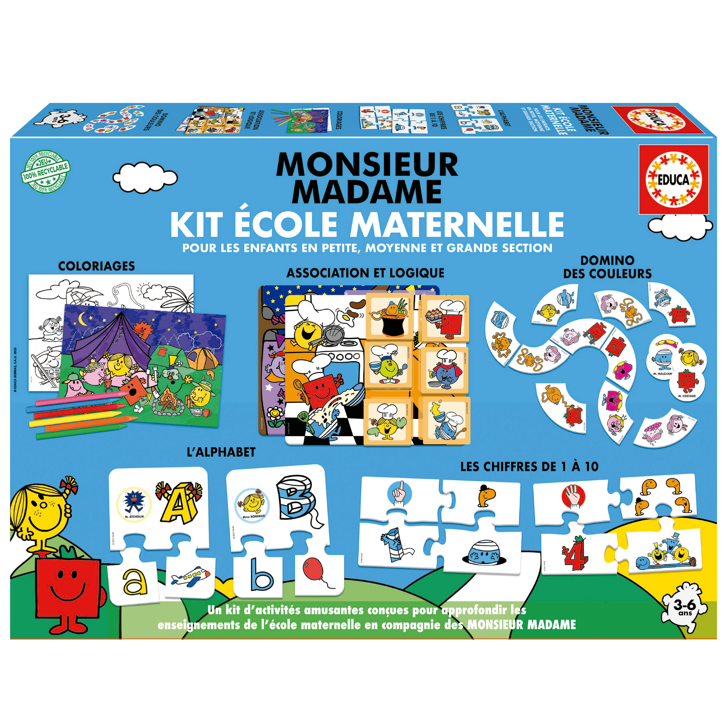 Kit École Maternelle Monsieur Madame