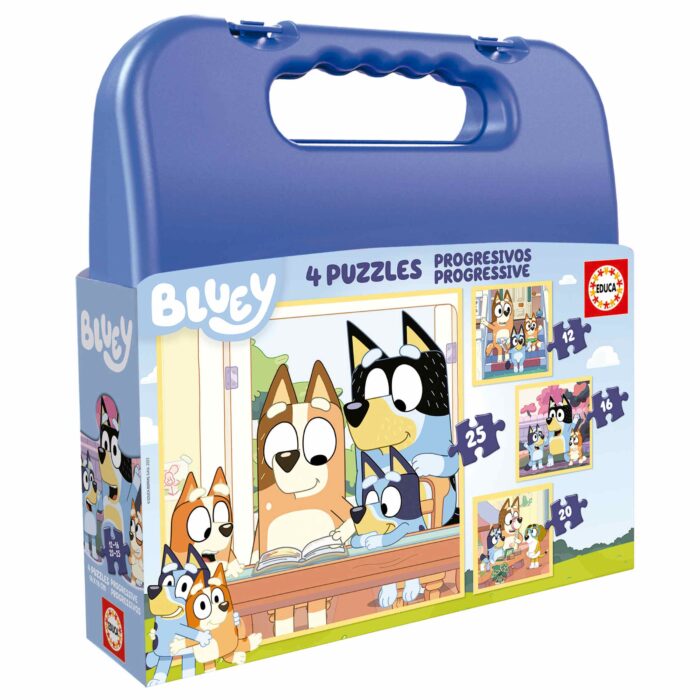 Mala Puzzles Progressivos Bluey 12+16+20+25